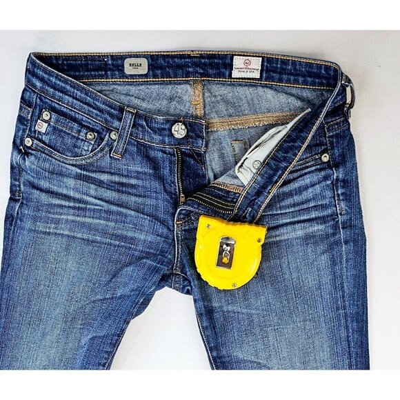 AG Adriano Goldschmied Size 25X31 Women's Belle Flare Blue Denim 5 Pocket Jeans - Picture 10 of 12